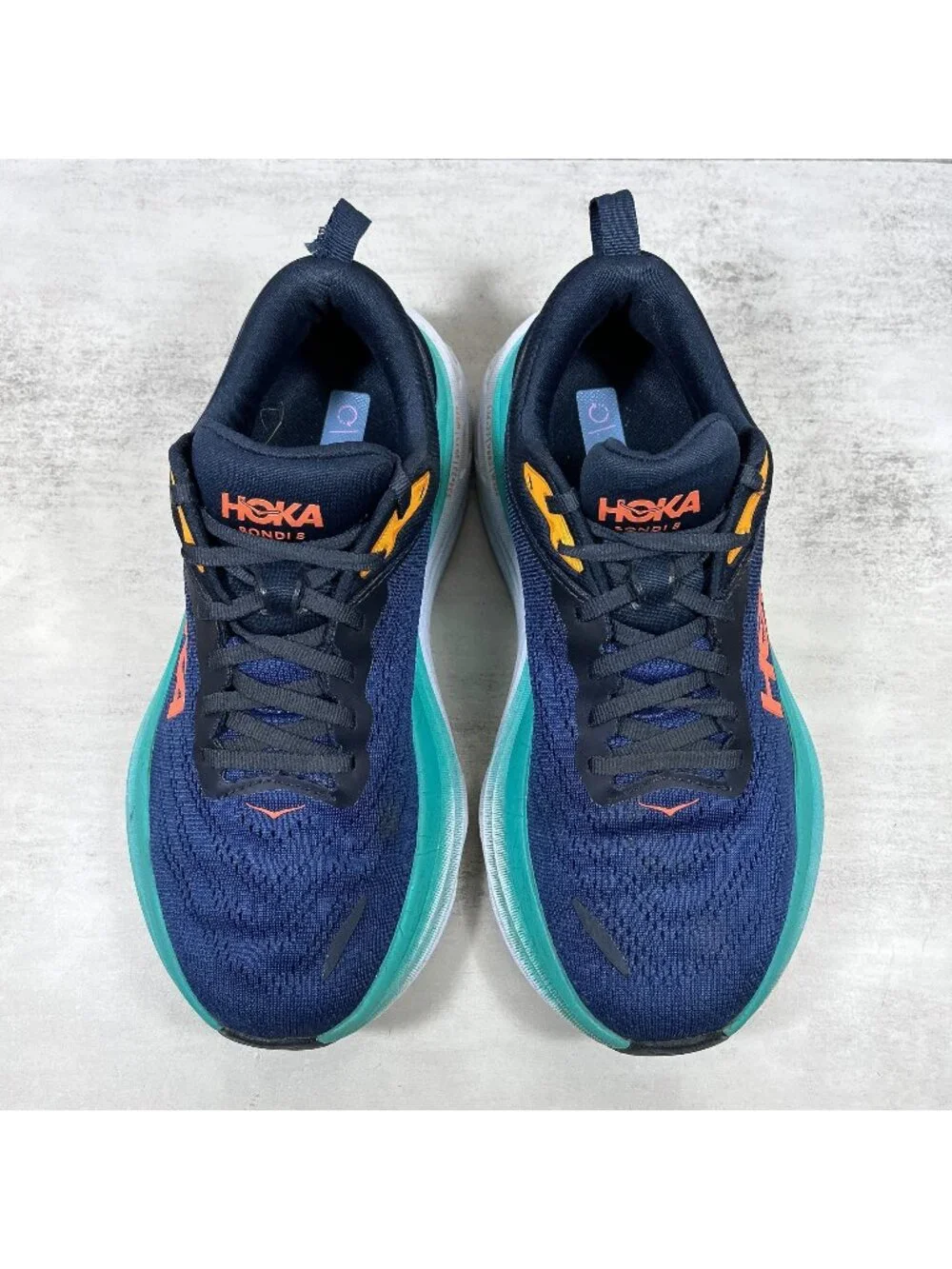 Hoka One One Bondi 8 Running Shoes - Women's Size 8 D Wide - Blue